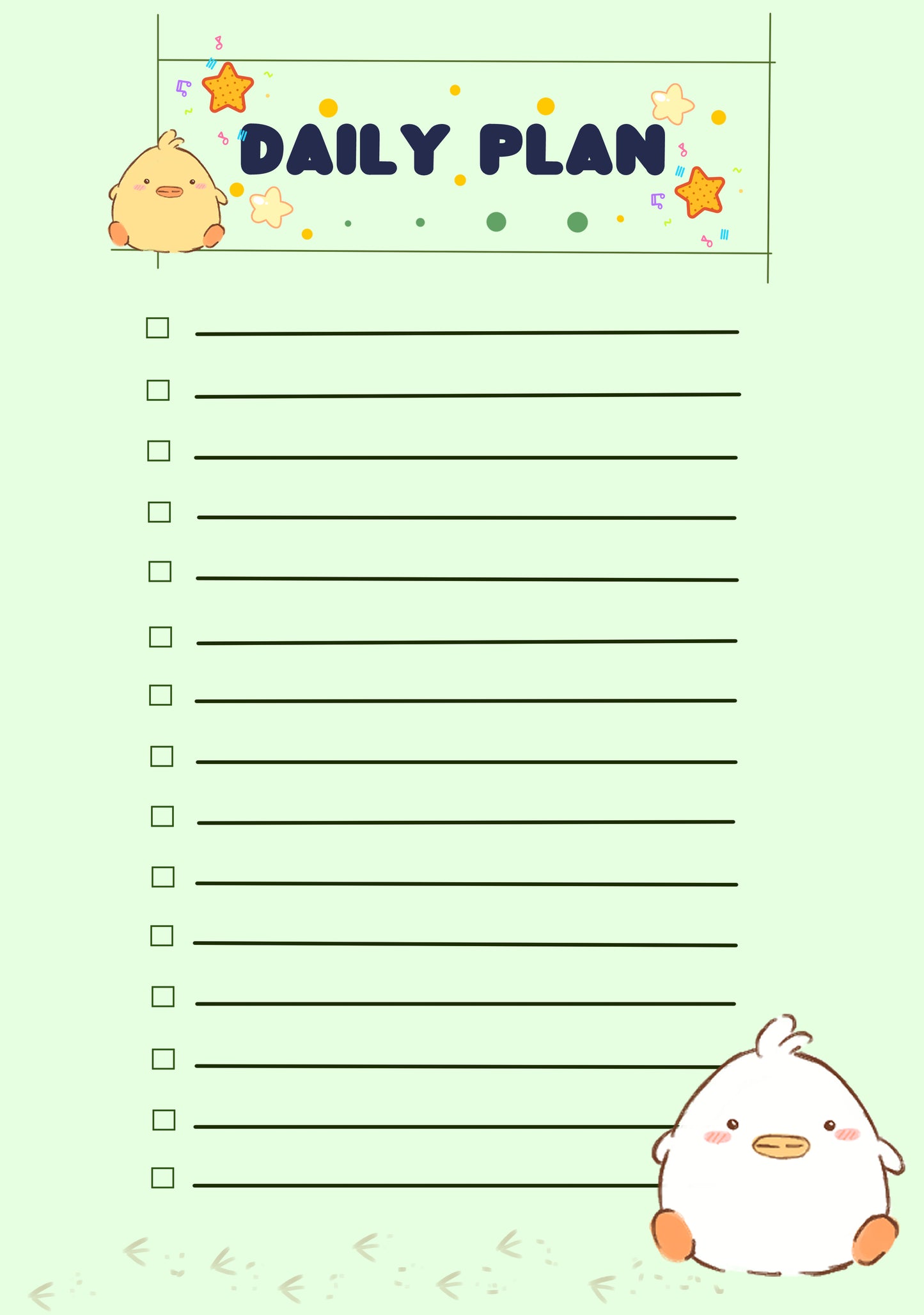 Cute Chick B6 Notepad