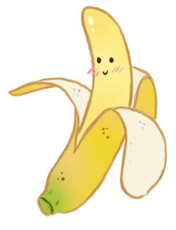Cutie Fruity Banana Sticker (It's Peanut Butter Jelly Time)