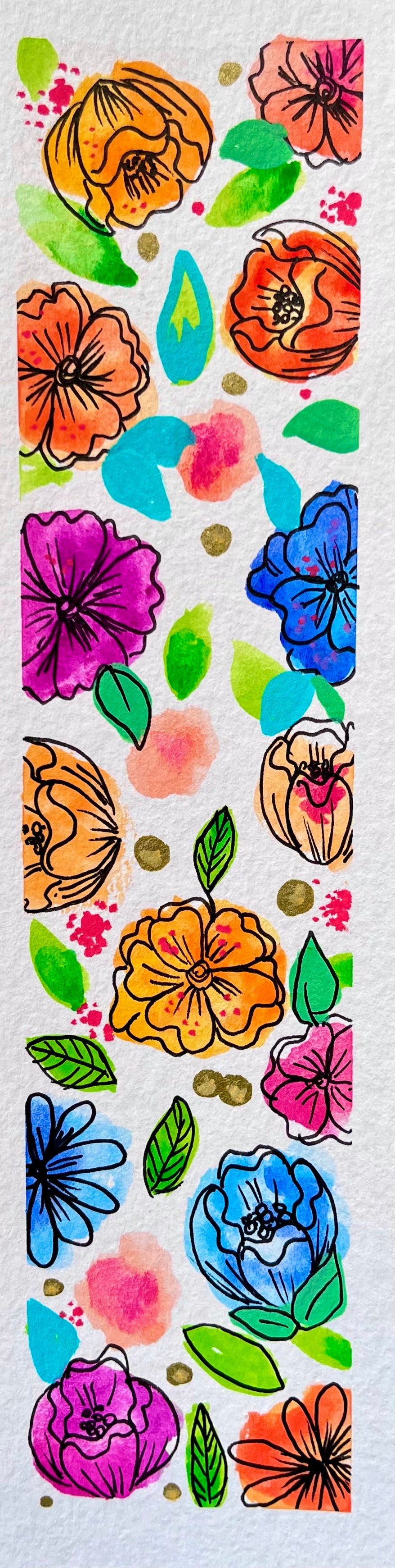 Flower Stains (Bookmark)