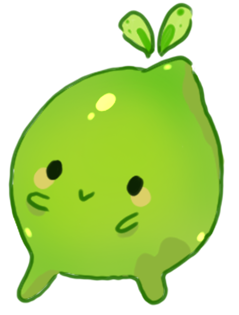 Cutie Fruity Lime Sticker