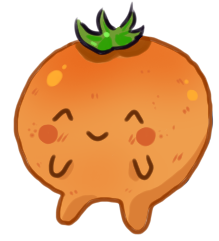 Cutie Fruity Calm Orange Sticker