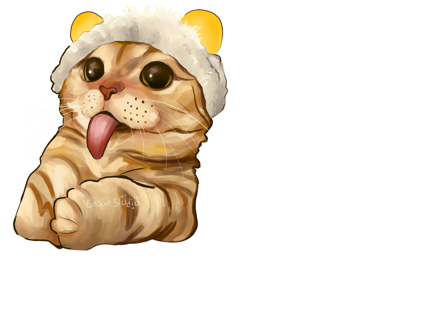 Cutie Silly Kitten (Sticker)